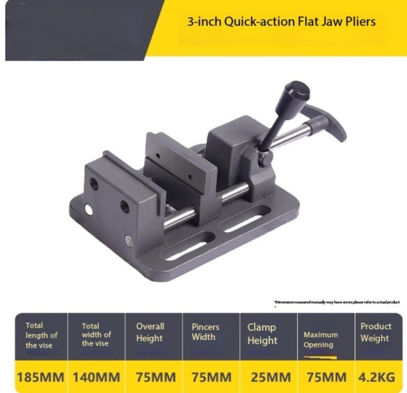 Heavy-Duty Rapid Drilling Machine Parallel Vise Precision Bench Drill Bench Vise