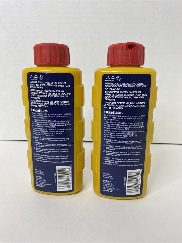 2 Irwin Strait-Line Permanent Marking Chalk 8 oz