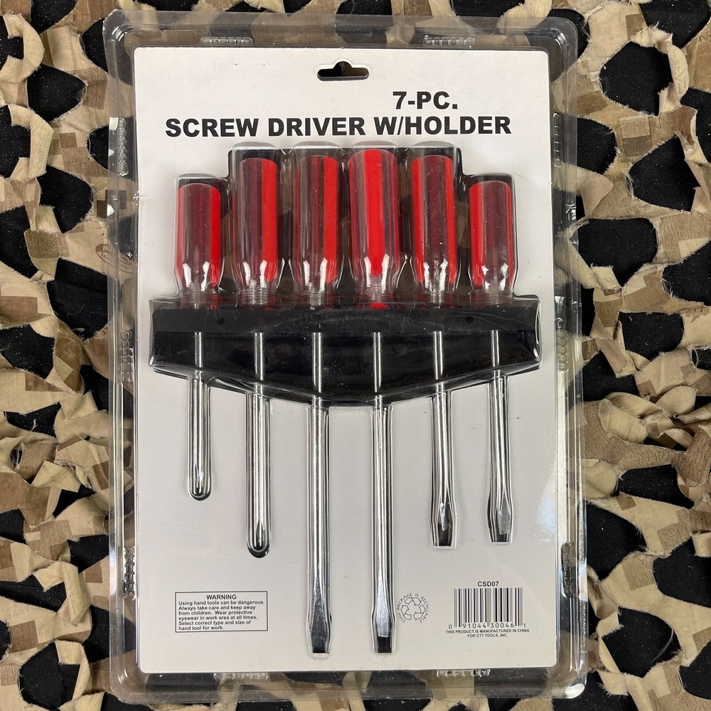 NEW 7-pc. Screwdriver Set w/ Holder
