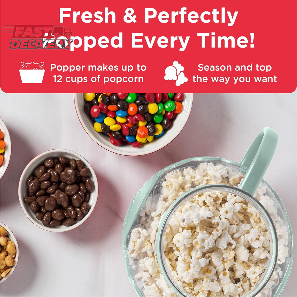 Ecolution Patented Micro-Pop Microwave Popcorn Popper with Temperature Safe Glas