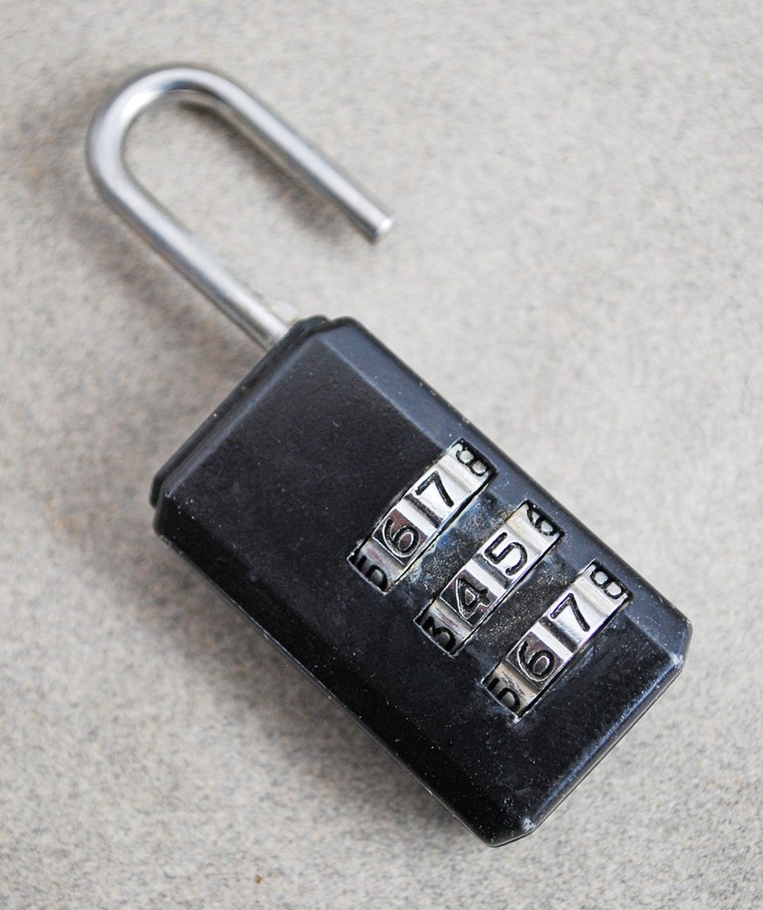Vintage Black Voltage Valet TSA Combination Lock