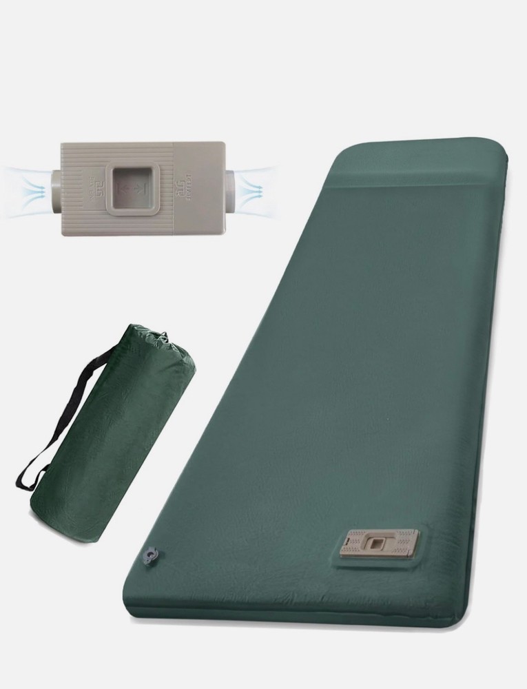 3.1” MEMORY FOAM SLEEPING PAD W/ELECTRIC PUMP