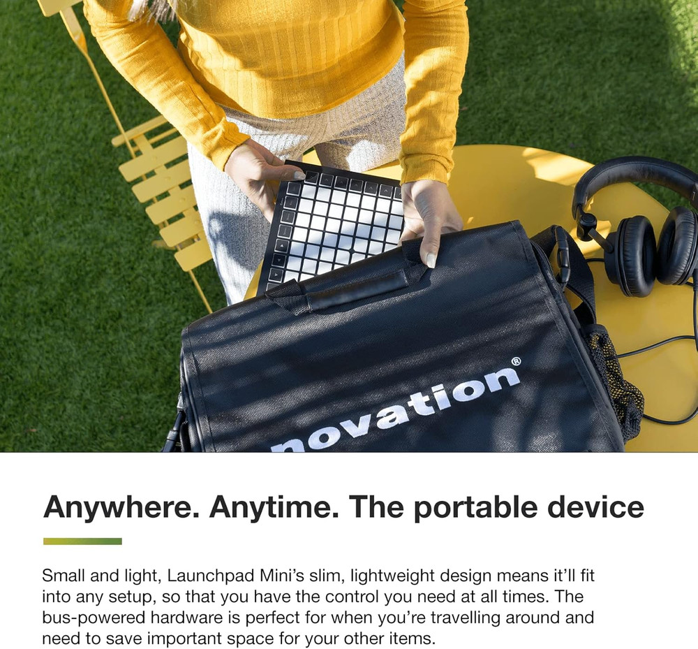 Launchpad Mini [MK3] — Portable MIDI 64-Pad, USB Grid Controller for Ableton Liv