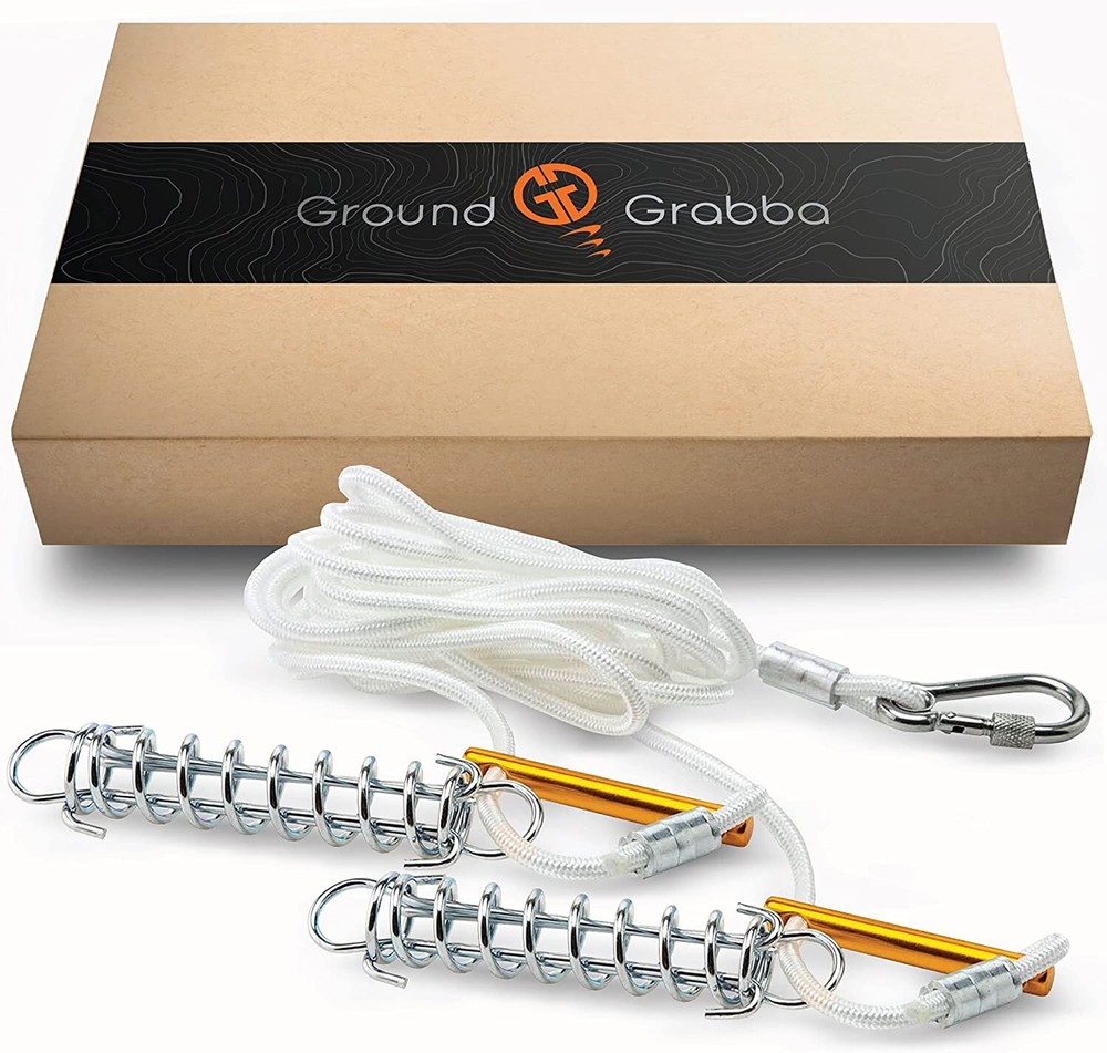 GroundGrabba Double Spring Rope with Carabiner