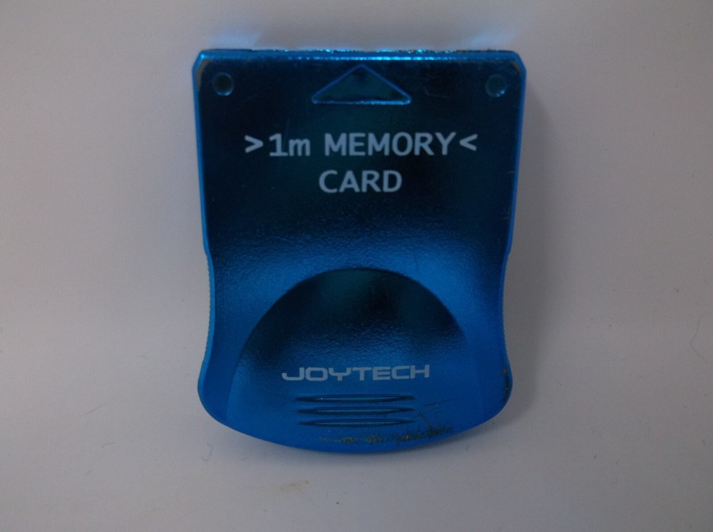 JOYTECH 1m Memory Card Metallic Blue for PS1/PS2