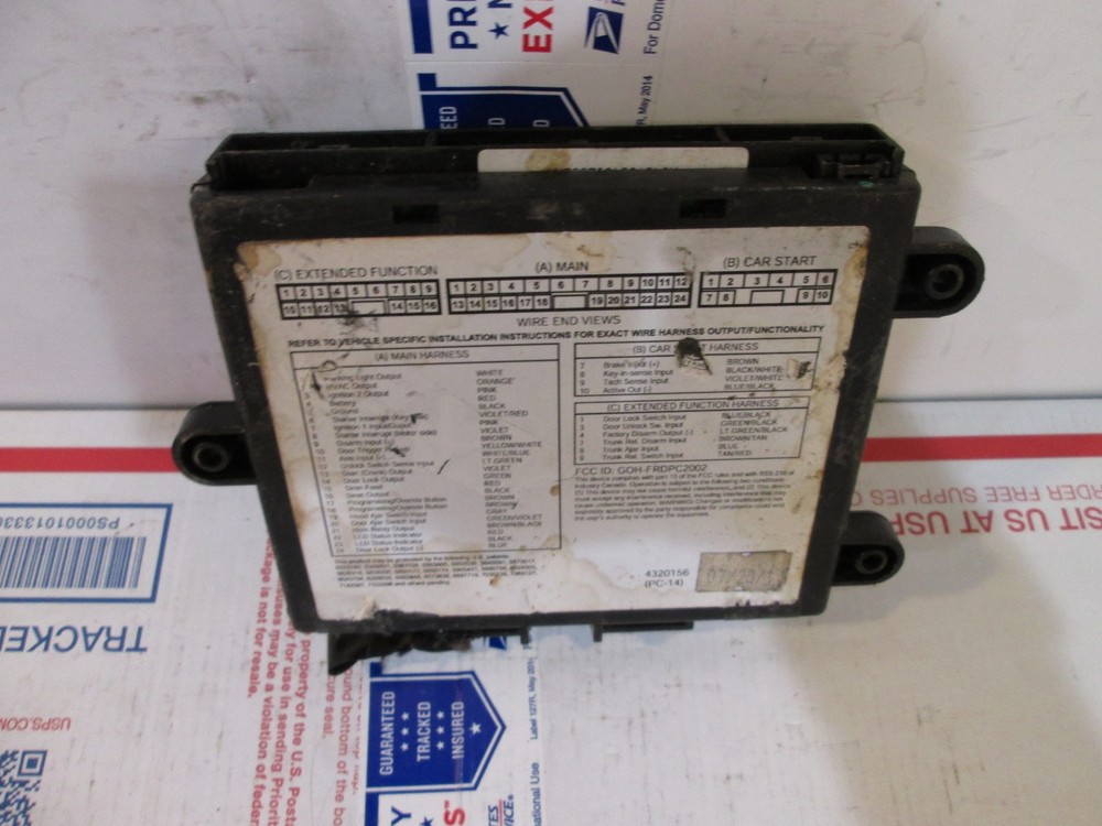 2011 FORD FOCUS 2.0L Remote Starter System Module AL2J-19G367-AA START COMPUTER