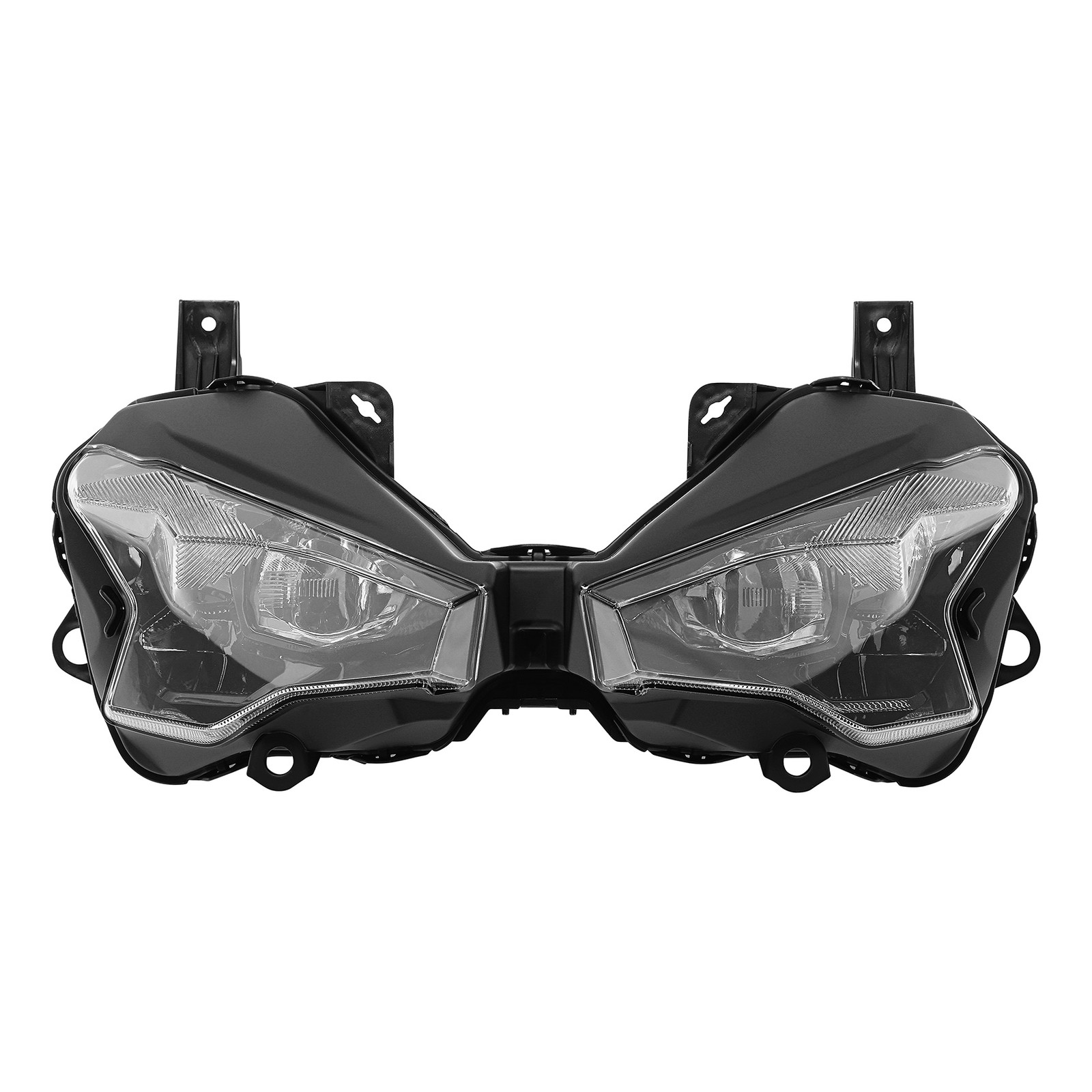 Front LED Headlight &Upper Fairing Stay Bracket Fit For Kawasaki Ninja 500 24-25