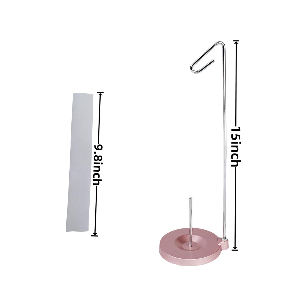 Single Thread Stand for Sewing Machine Pink Spool Holder with Metal Base