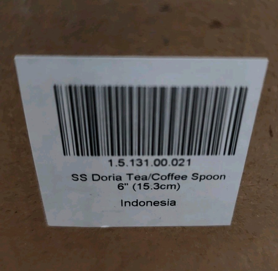 12 Pc Fortessa Doria 6" 18/10 Stainless Steel Extra Heavy Weight Teaspoon, NEW!!