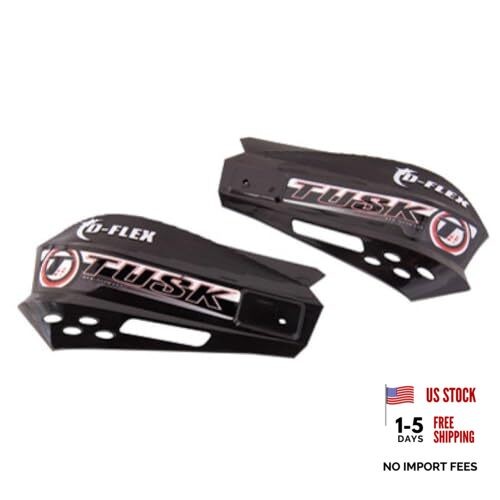 MX D-Flex Replacement Plastic Hand Shields W/Turn Signal Hole Black