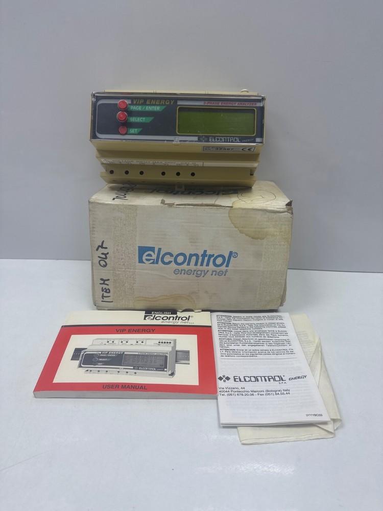 Elcontrol VIP ENERGY 3-Phase Energy Analyzer