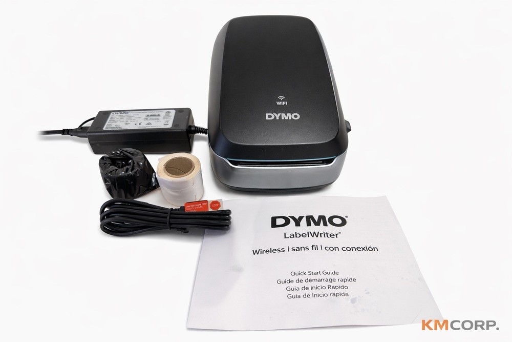 DYMO LabelWriter Wireless Label Printer w/ Power Adapter, USB Cable, Guide