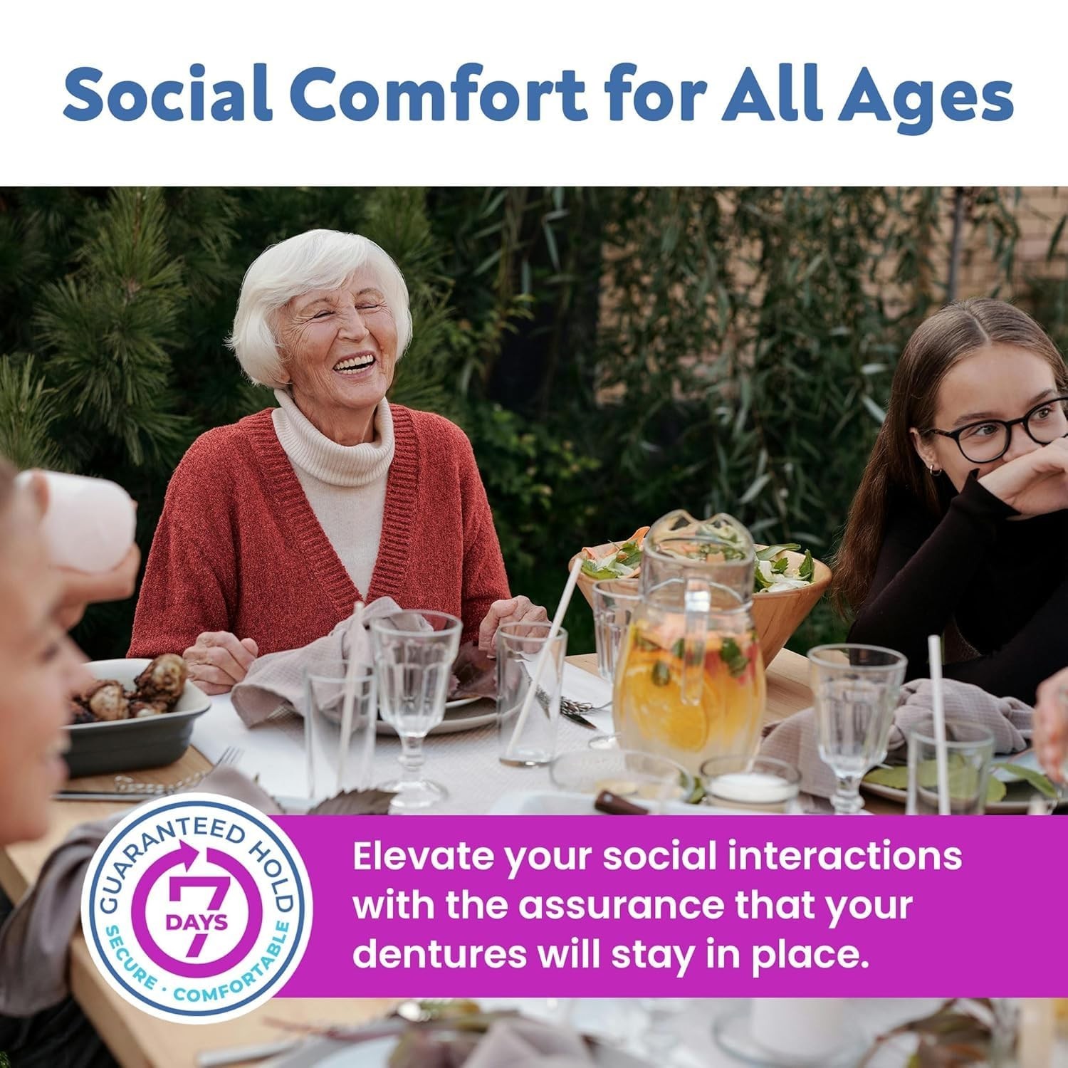 5 Pack Denttach Seven Day Hold Thermoplastic Denture Adhesive .71 Oz.