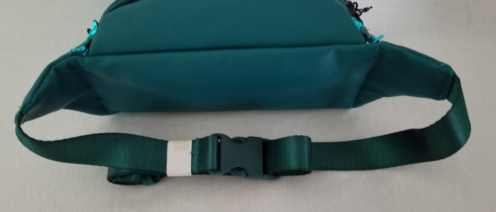 Disney Parks Loungefly Haunted Mansion Madame Leota Fanny Pack Teal Blue Sequin