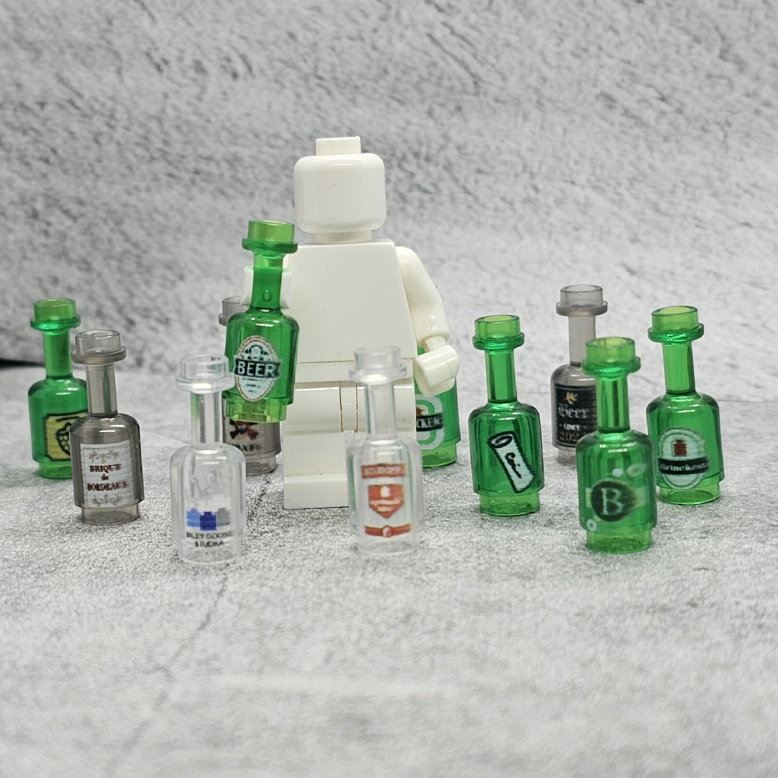 Multipack Custom Bottle Beverages Blocks Accessories for Minifigures Conb03
