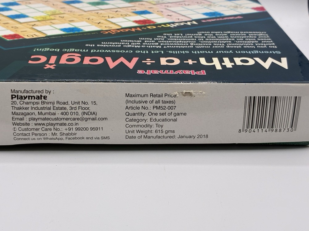 Playmate Math+a-Magic Educational Board Game Equation Puzzle- Hindi Instructions