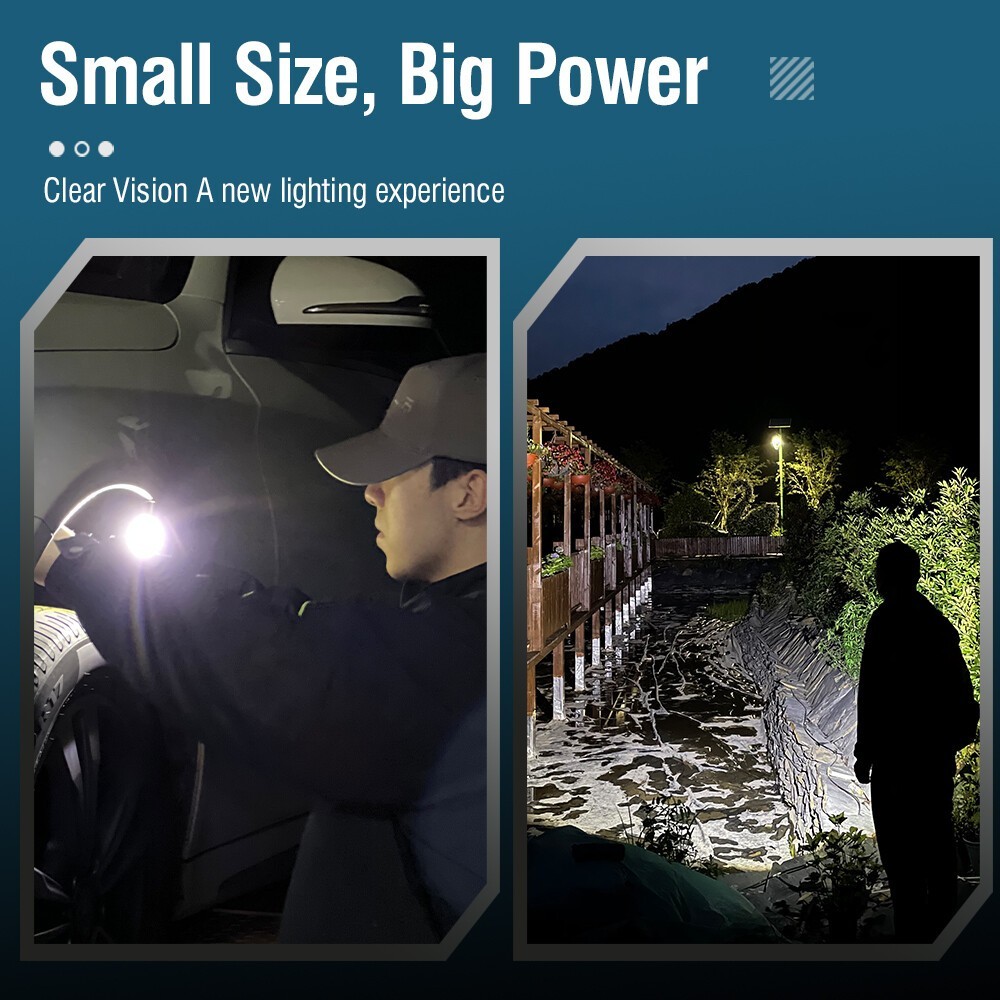 Super Bright Multi-Functional keychain Light EDC COB Rechargeable Night Run Out