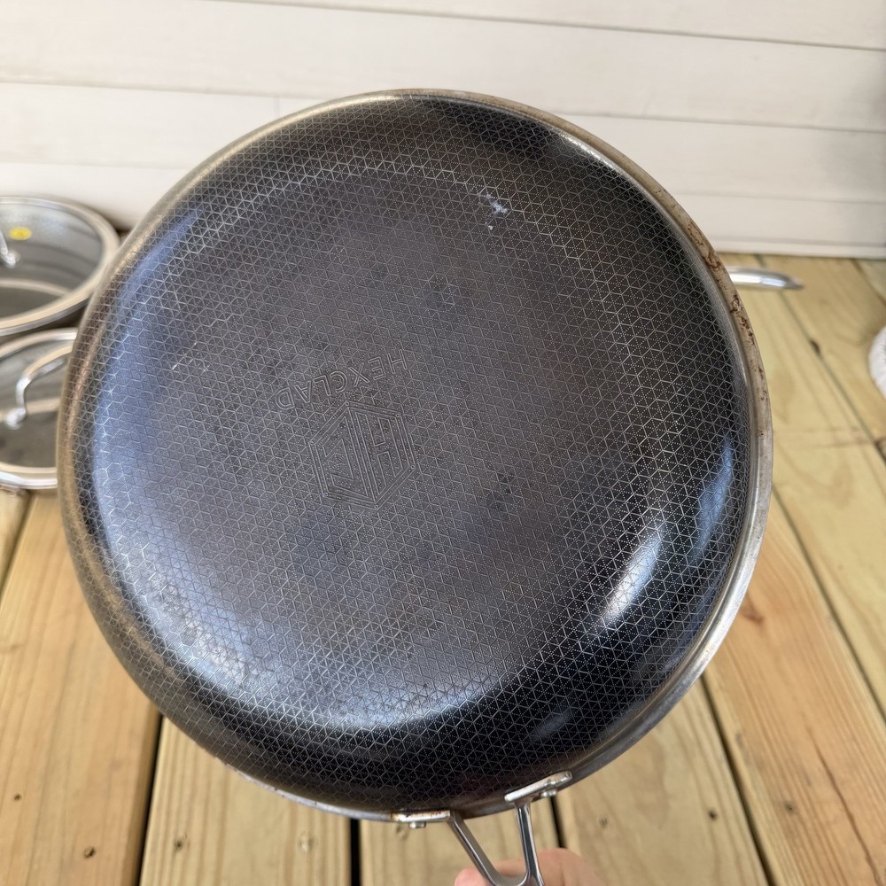Hexclad Hybrid Cookware 7 Piece Set Preowned Great Condition