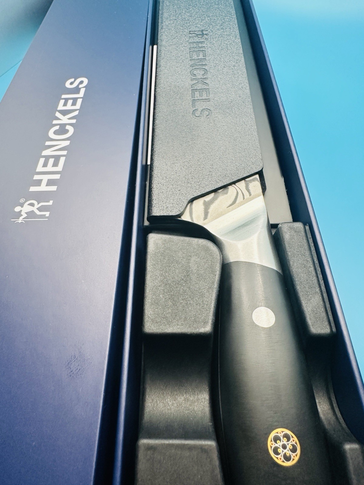 Henckels Compass Damascus Santoku Knife 7" D60 Forged Chef Kitchen Cutlery NEW