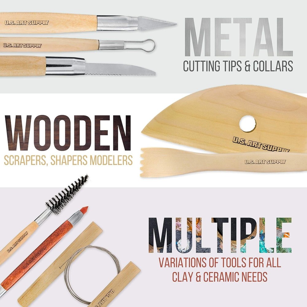 Complete 53-Piece Clay Tools Set
