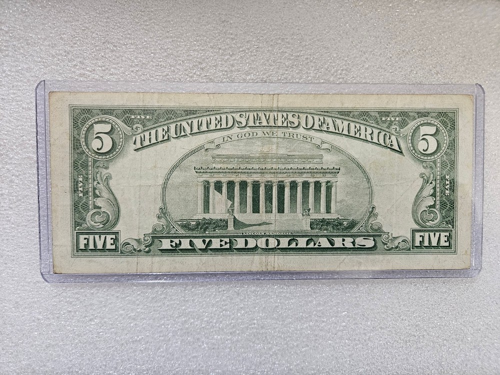 $5 Bill - Red Seal - Circulated