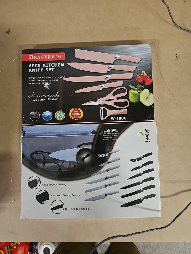 NEW 2 Unbranded Kitchen Knife Sets