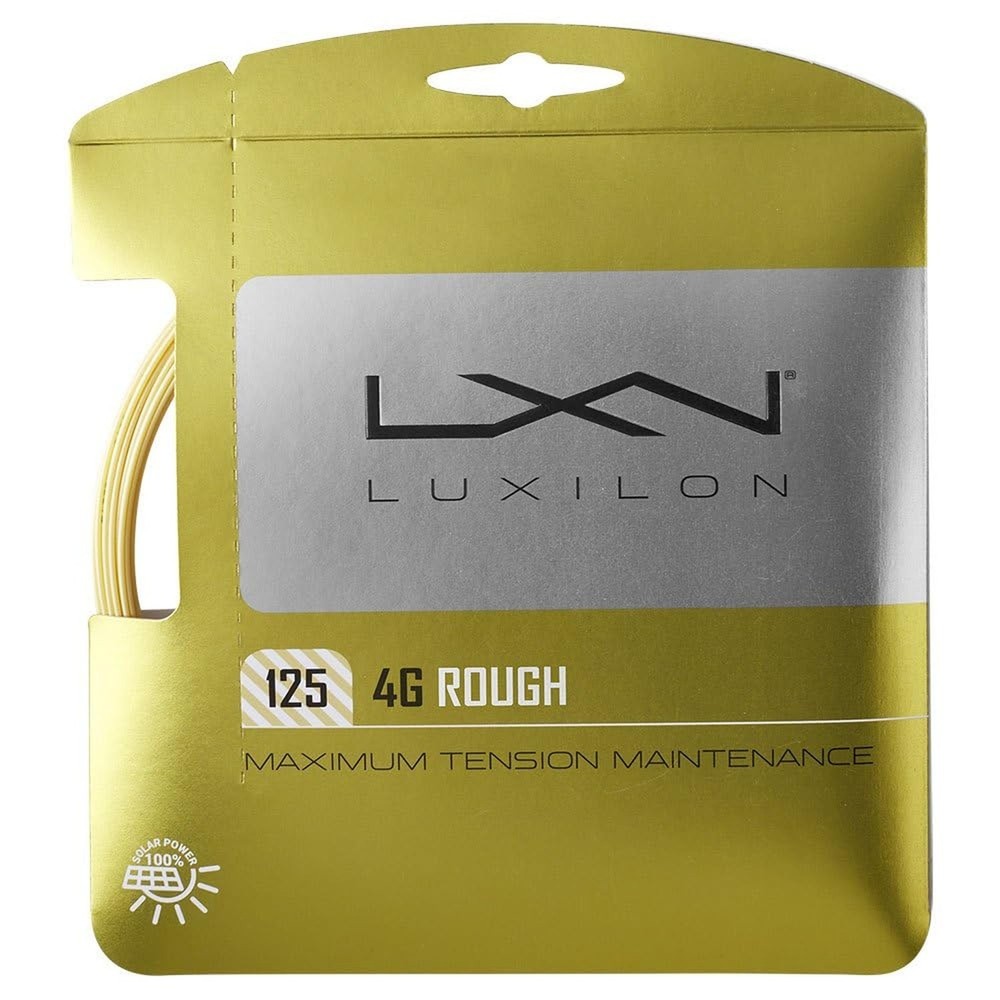 Luxilon 4G Rough 125 Tennis String - Set, Gold