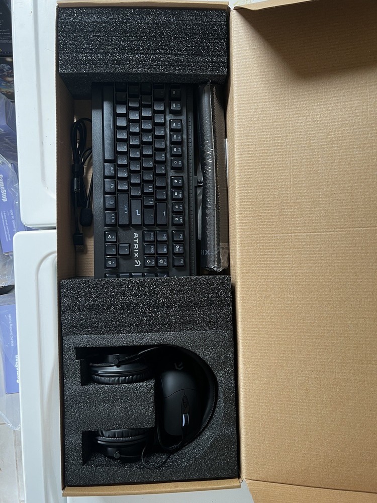 Atrix PC Gaming Bundle, Gaming Mouse, RGB Keyboard, Streamer Headset, Mouse Pad