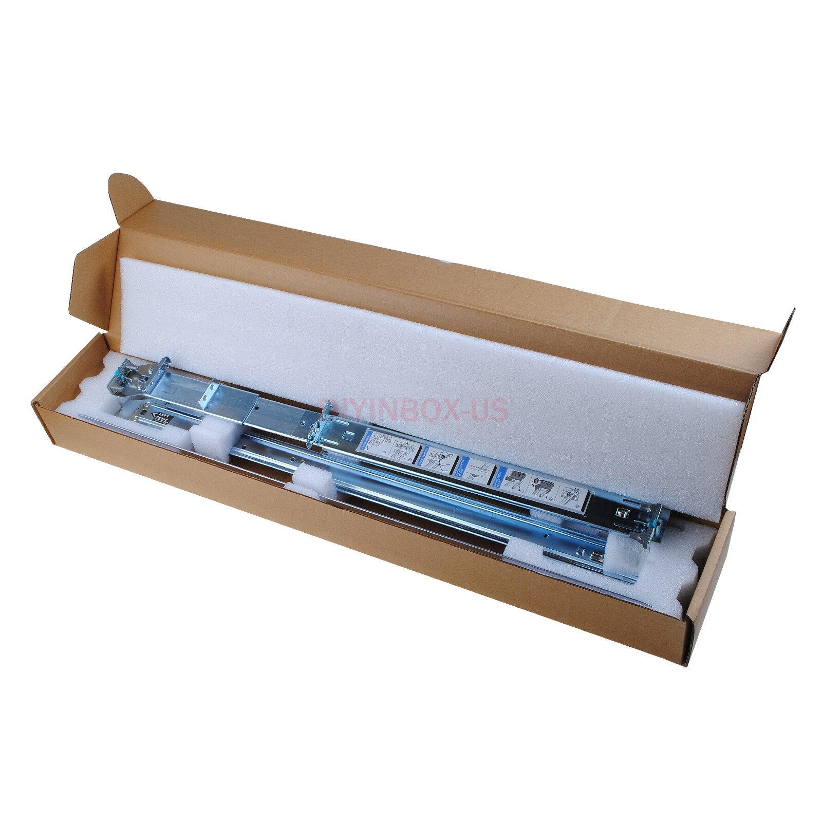 H872R For Dell PowerEdge R720 R730 Server 2U Ready Rail Rails Kit
