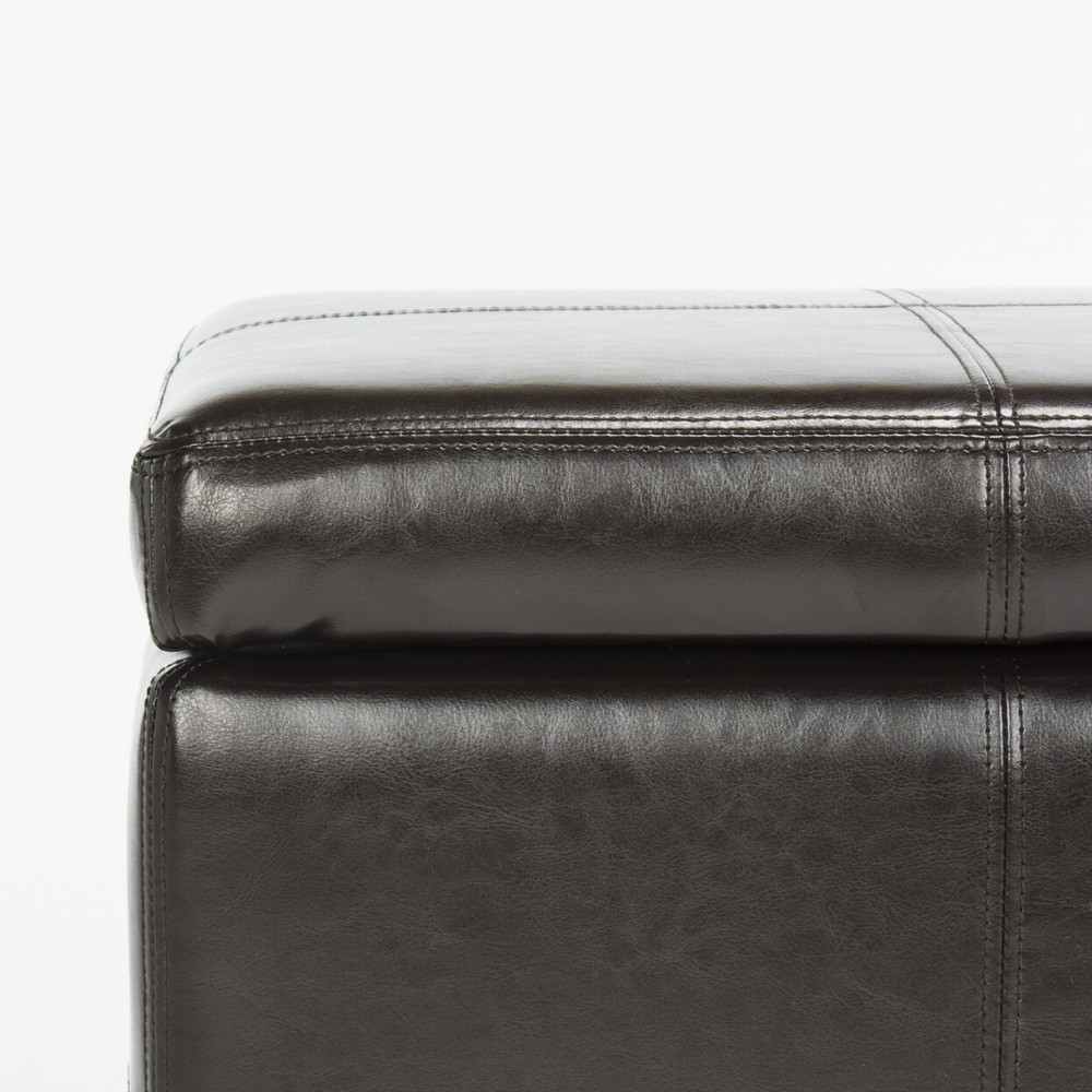 SAFAVIEH Madison Storage Bench Small | Brown |