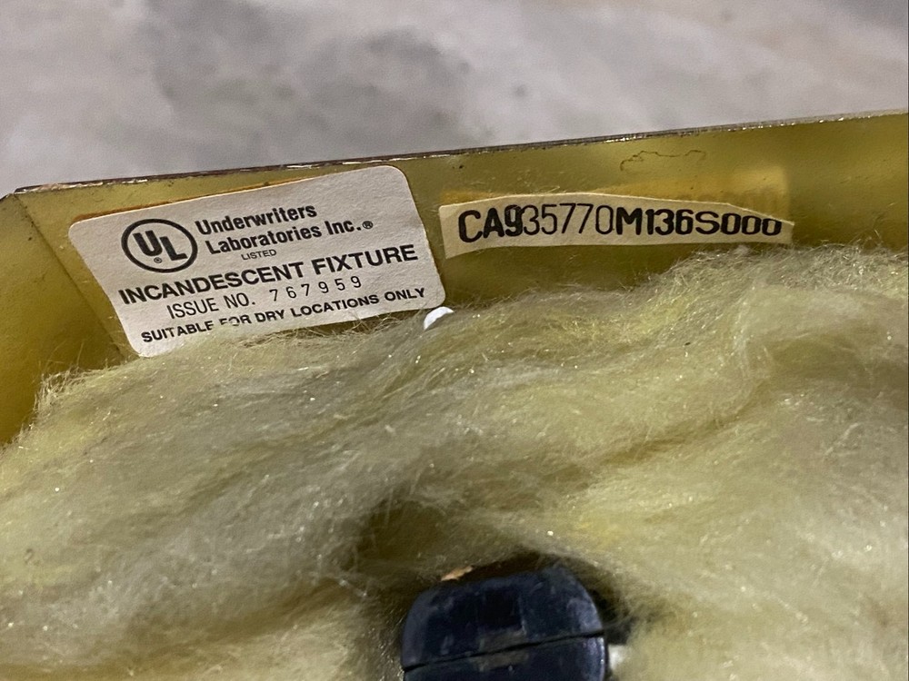 Vintage Hollywood Regency Style Solid Brass Ceiling Light Flush Mount