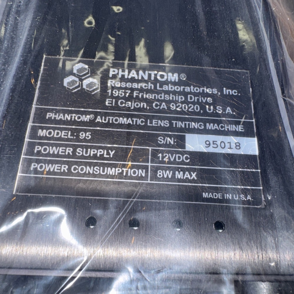 Phantom Automatic Lens Tinting Machine Model 95 Made in USA