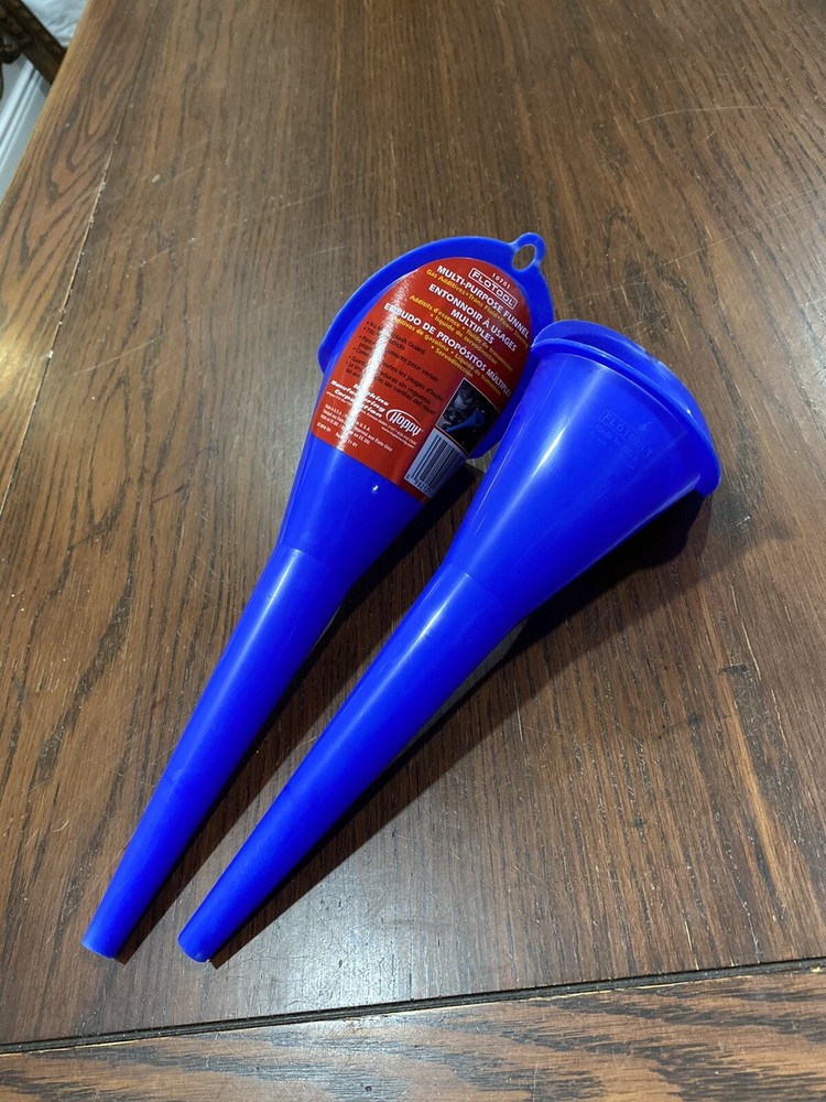 FloTool 11” Spill Saver Multi-Purpose Funnel, Blue #10701