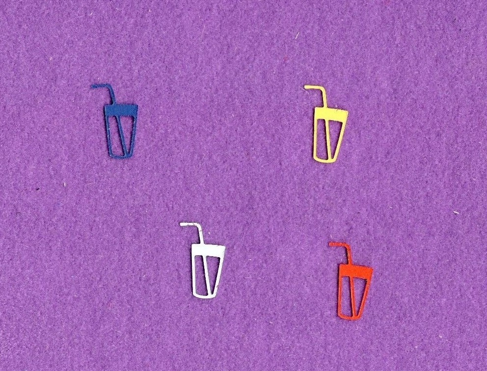 DRINK lemonade die cuts scrapbook cards
