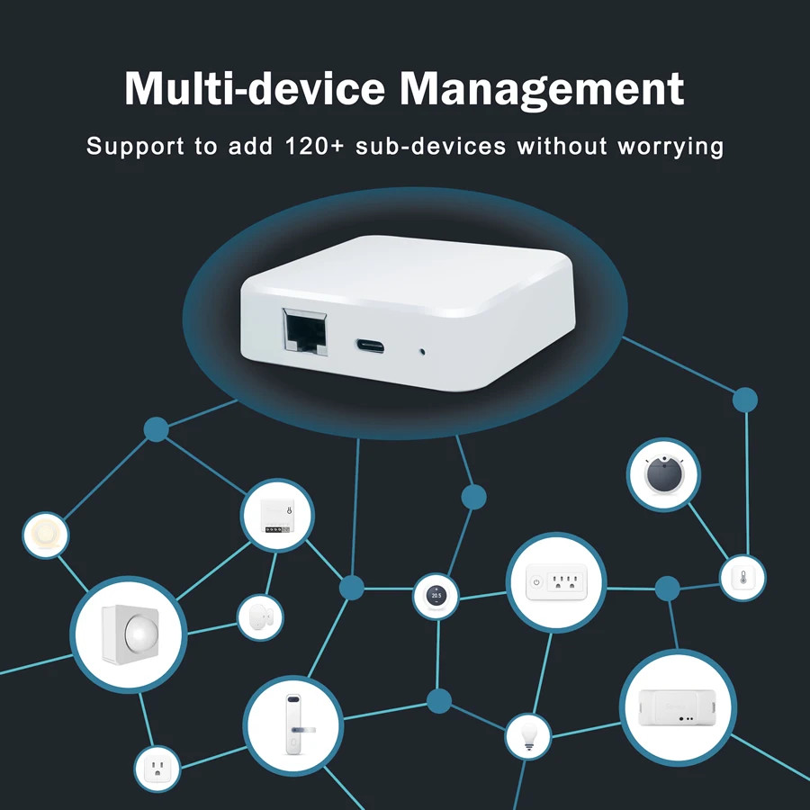 Zigbee 3.0 Smart Ethernet Bridge WIFI Gateway Hub ZigBee Products Can Be Flashed