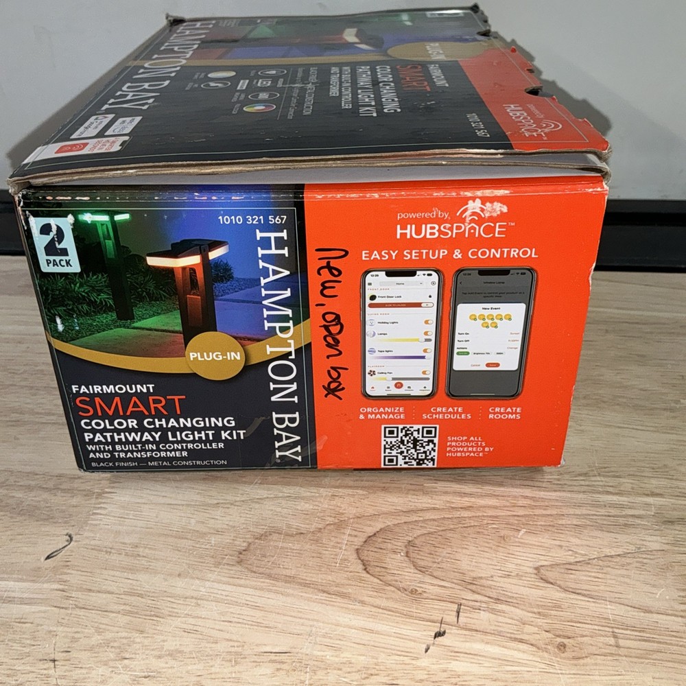Hampton Bay Smart Color Changing Pathway Light Kit Controller Transformer