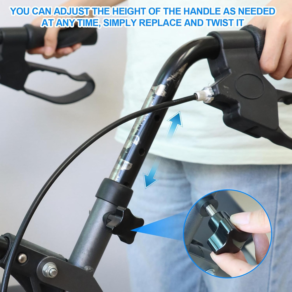 Rollator Walker Replacement Knob 2 PCS Replacement Arm Adjustment Knobs for Roll