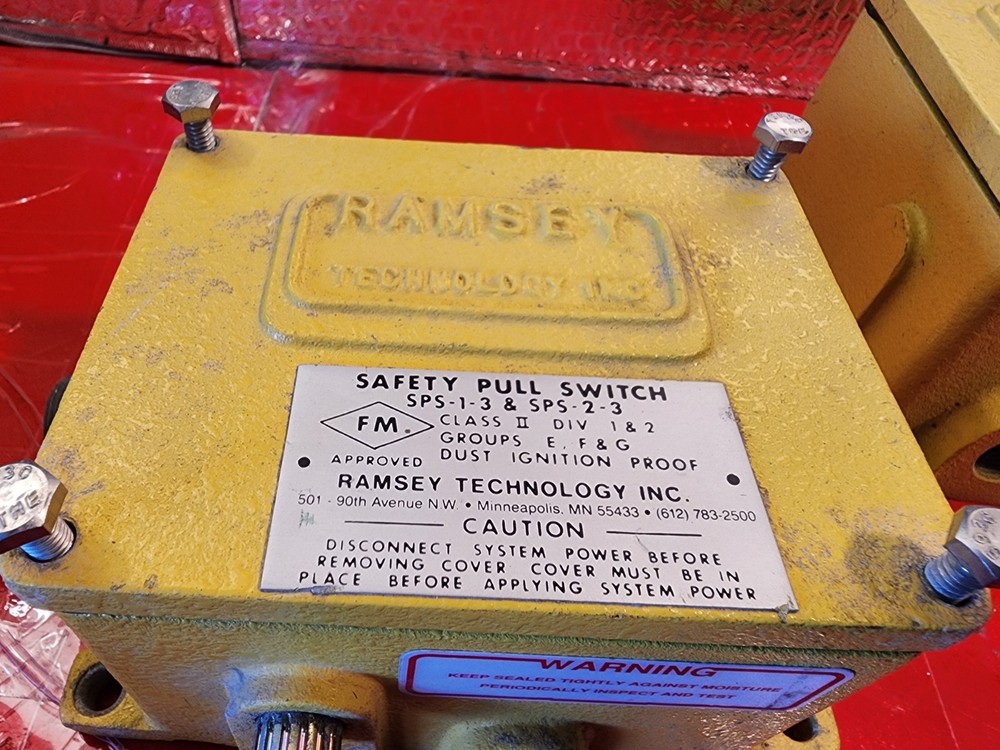 2 RAMSEY SAFETY PULL Switch RUN OFF SWITCH # ROS-1 & SPS-1