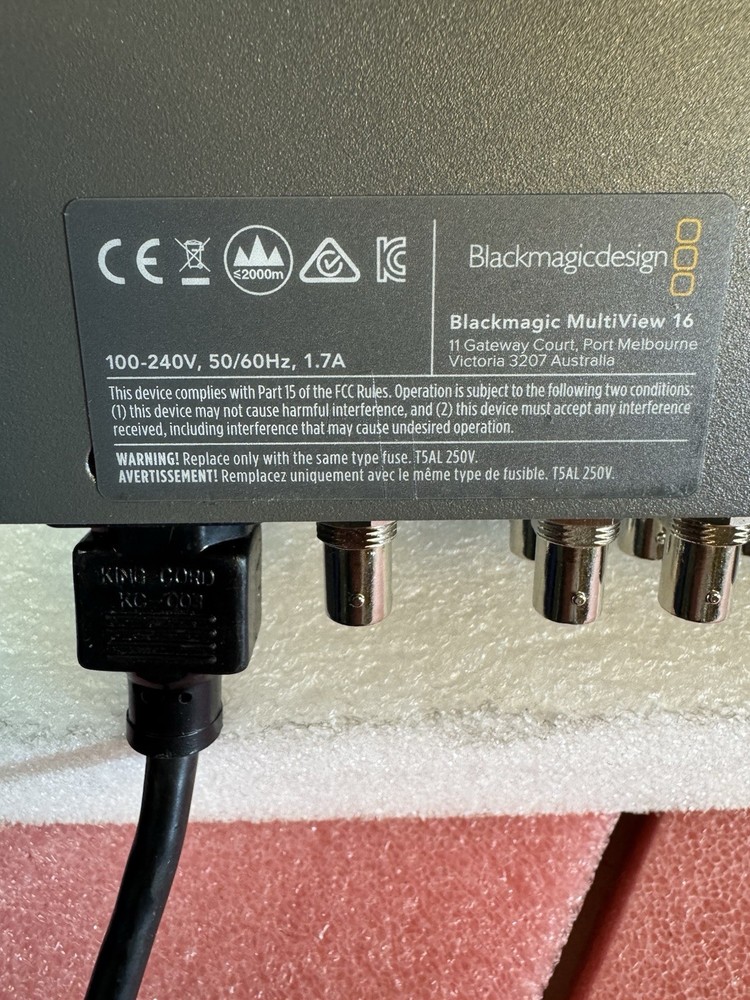 Blackmagic Design MultiView 16 Multi Viewer