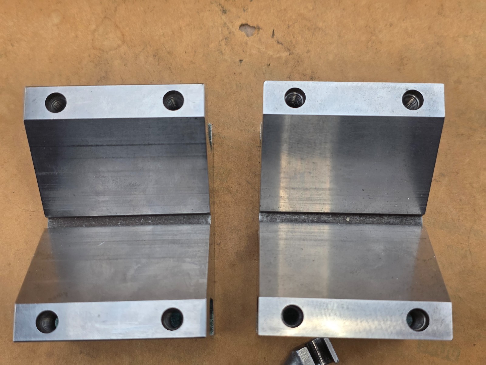 TWO USED TAFT PEIRCE V-BLOCKS MACHINIST TOOLING 4 X 3X 3