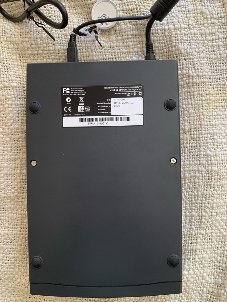 Iomega External Super CD/RW DVD-ROM Drive Writer