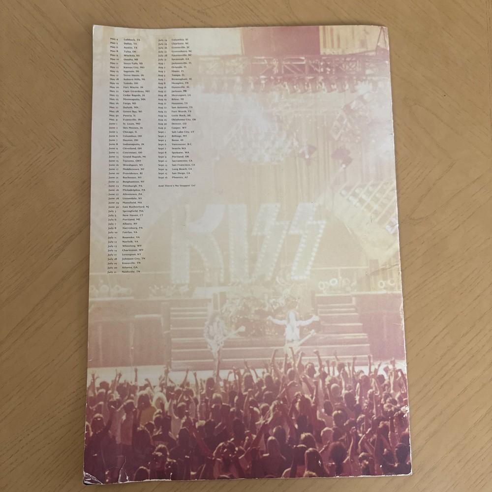 Kiss 1990-91 'Hot in the Shade' Tour Oversized Concert Program Book