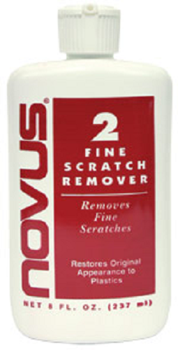 NOVUS #2 FINE SCRATCH REMOVER FOR MOST PLASTIC SURFACES 8OZ