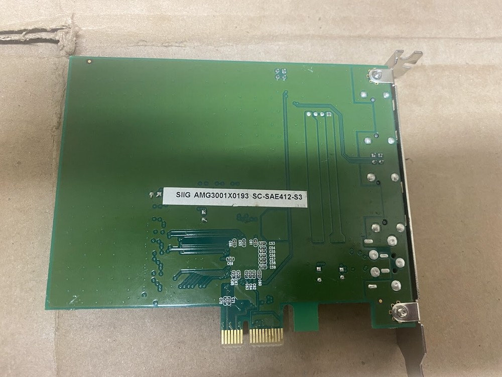 SIIG SC-SAE412-S3 2-Port PCI E Controller Adapter