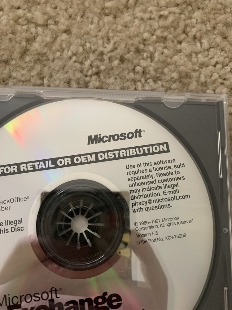 Microsoft Exchange Server RARE Developer Edition Release See Pics