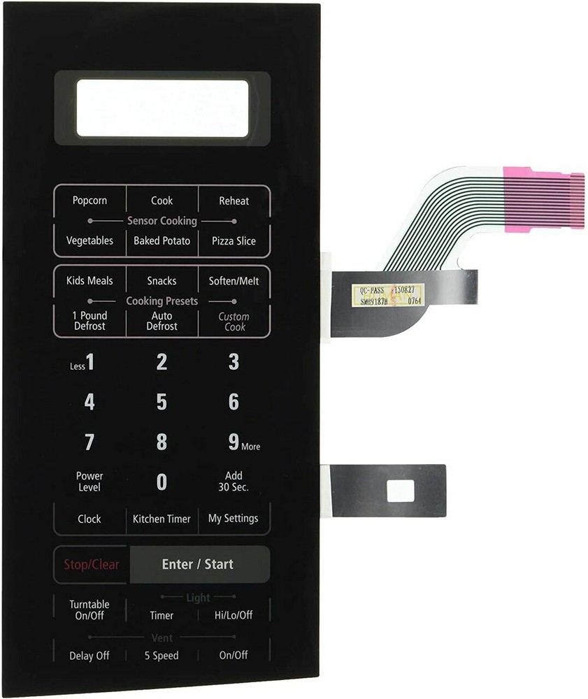 Switch Membrane Compatible Samsung  Microwave SMH9187ST SMH9187B
