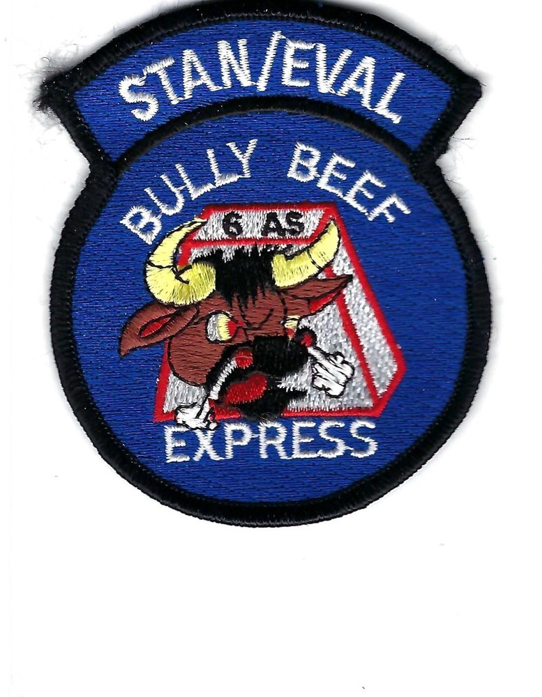 PATCH USAF 6TH AIRLIFT SQ BULLY BEEF EXPRESS STAN/EVAL         AS-23