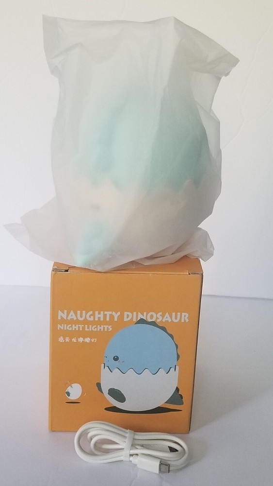 Naughty Dinosaur Night Light Changes Color When Pressed