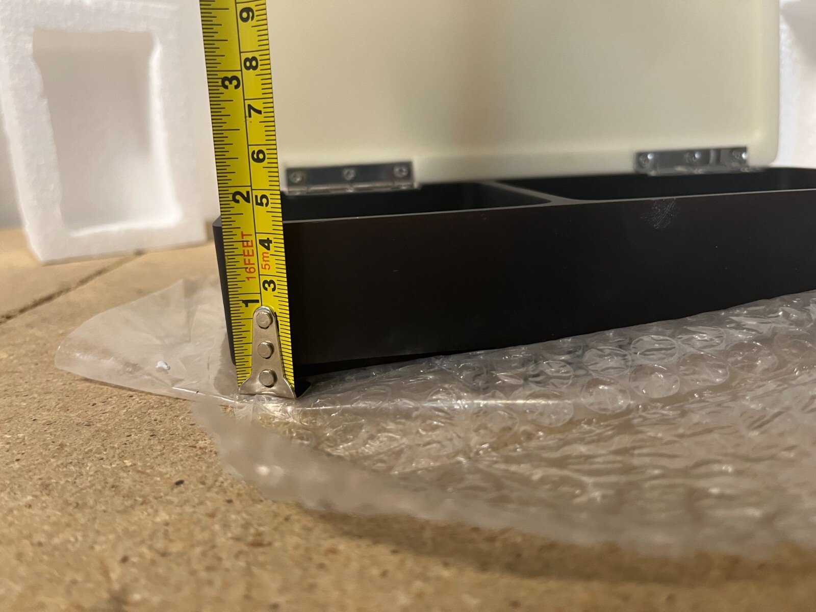 Restoration Hardware 2 Compartment Shower Vanity Storage Box Espresso/Cream C54