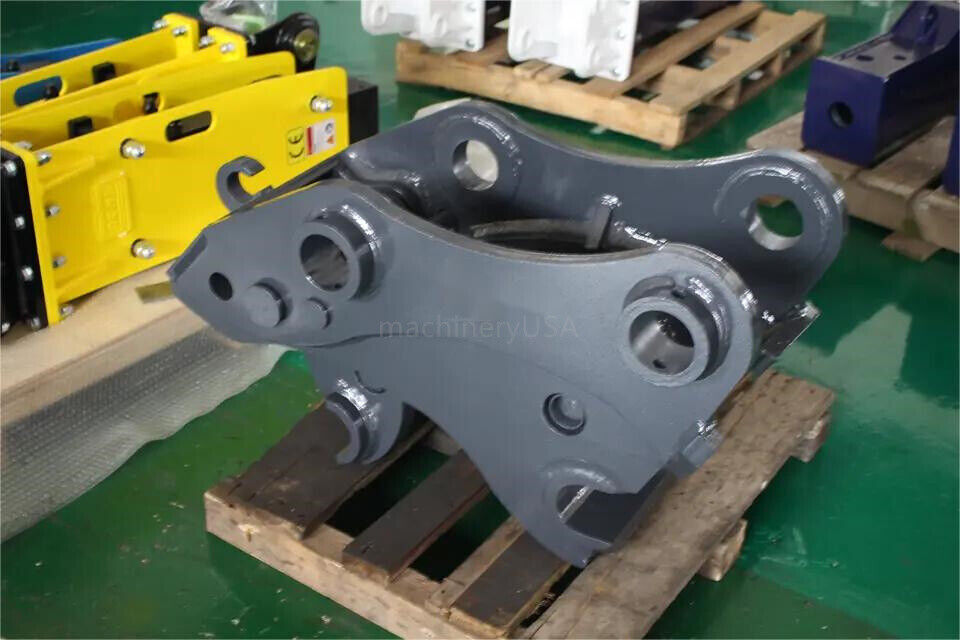 Mini Excavator Attachmet Hydraulic Quick Hitch Quick Coupler Quick Hook Grey